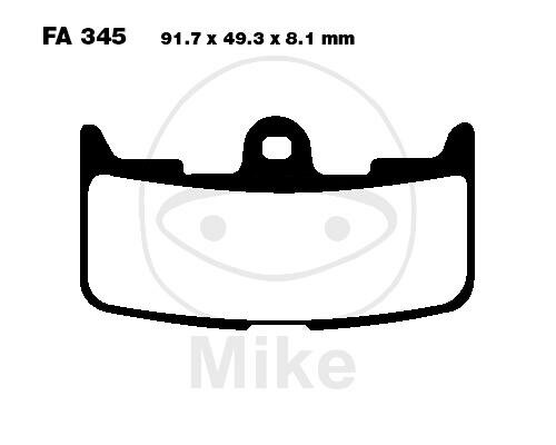 EBC Brake pad set Sinter HH FA345HH