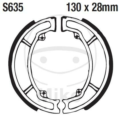 Bremsbacken mit Feder für Suzuki UC 125 Epicuro 99-02