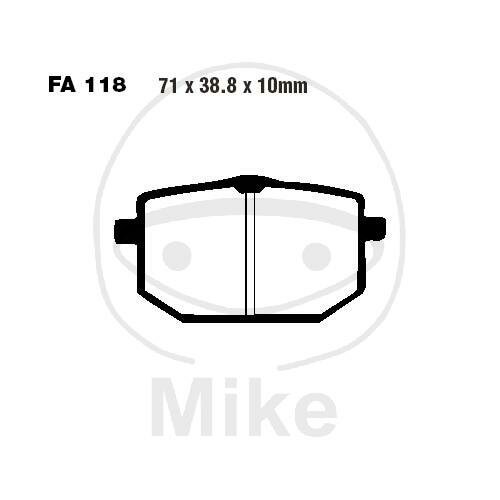 Pastiglie freno EBC standard FA118