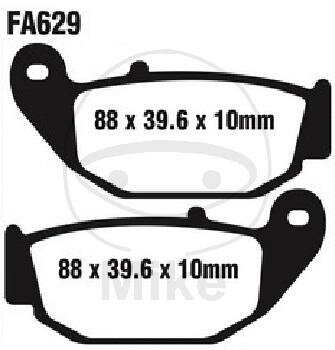 EBC Plaquettes de frein standard FA629