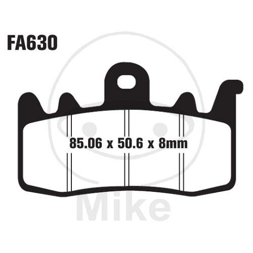 Pastiglie freno standard EBC in metallo semi-sinterizzato (serie V) FA630V