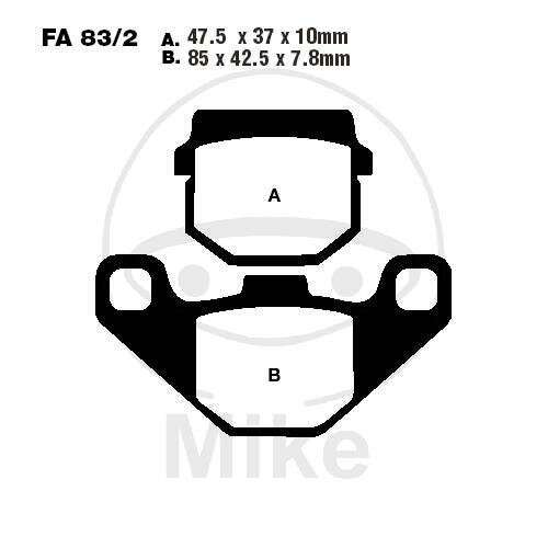 Pastiglie freno EBC standard FA083/2TT