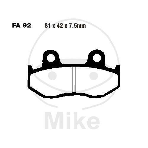 EBC Plaquettes de frein standard FA092TT