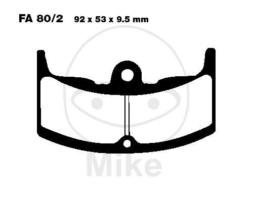 Pastiglie freno EBC standard FA080/2