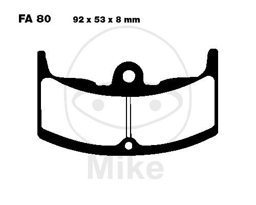 Pastiglie freno EBC standard FA080