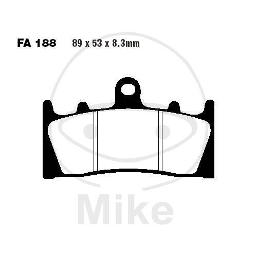 EBC Brake pad set Sinter HH FA188HH