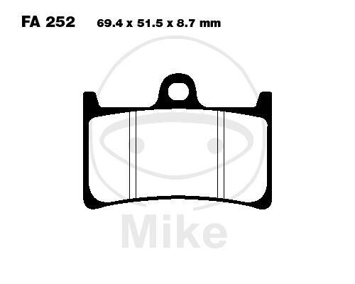 EBC Brake pad set Sinter HH FA252HH