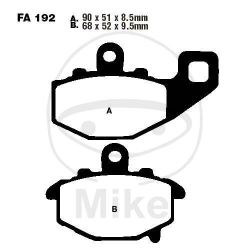 EBC Brake pad set Sinter HH FA192HH