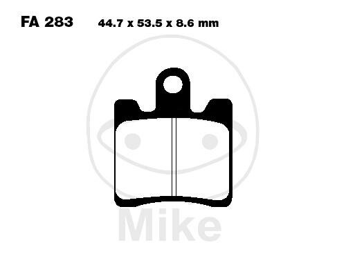 EBC Scooter Bremsklotz Satz organisch SFA283/4