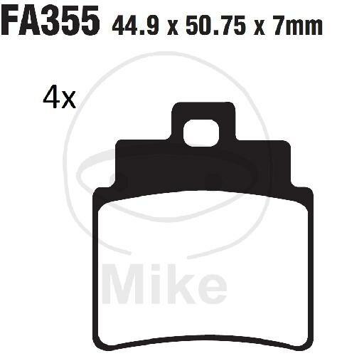 EBC Scooter brake pad set organic SFA355/4