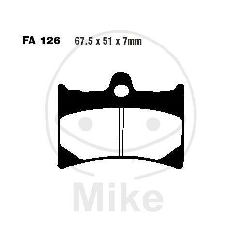 EBC brake pads standard FA126