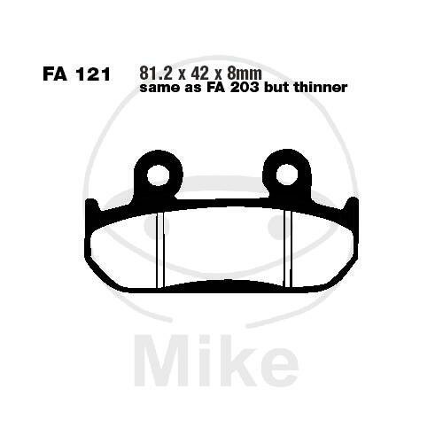 Pastiglie freno EBC standard FA121