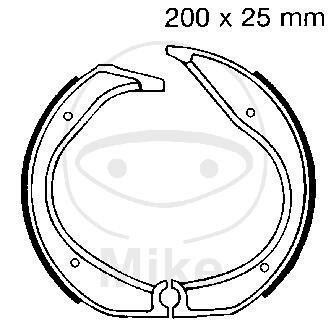 Bremsbacken ohne Feder für BMW K 75 R 45 65 80 100