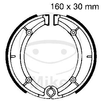 Bremsbacken ohne Feder für Aprilia Classic 125 Red Rose 125 Gilera Coguar 125 Hercules 50 80