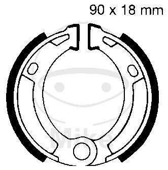 Bremsbacken ohne Feder für Zündapp ZA 25 83-84