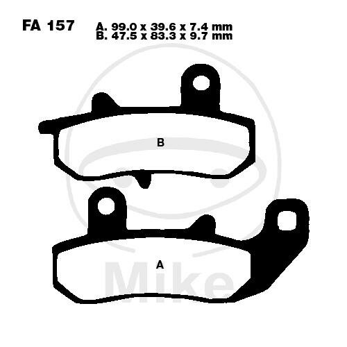 EBC Jeu de plaquettes de frein Sinter R Off-Road FA157R