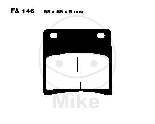 EBC Standard Semi Sintered Metal Brake Pads (V Series) FA146V