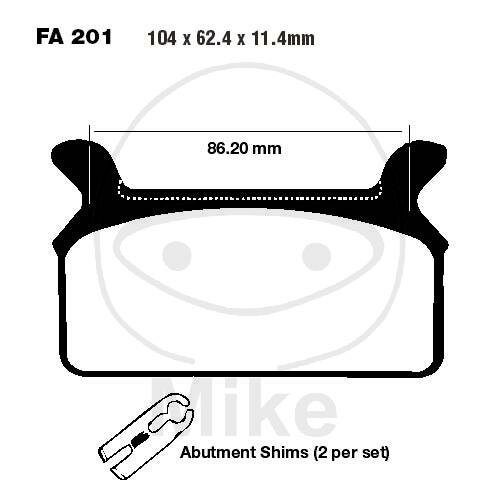 EBC Brake pads Standard FA201