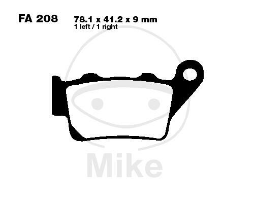 EBC Brake pad set Sinter R Off-Road FA208R