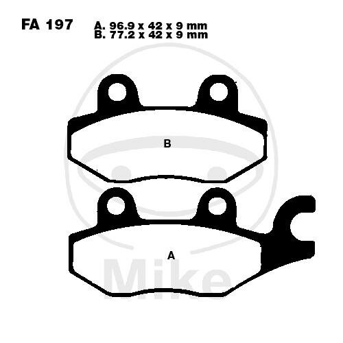 Pastiglie freno EBC standard FA197