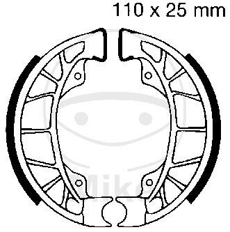 Bremsbacken ohne Feder für Piaggio Sfera TPH NRG ZIP 50 125 150 Base 91-18