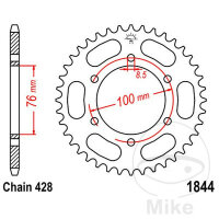 Kit chaîne DID 428HD ouvert pour Yamaha MT 125 /A 14-19 # YZF-R 125 /A 08-18