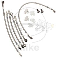 Brake hose steel braided kit 6-piece for Honda CB 600 FA...