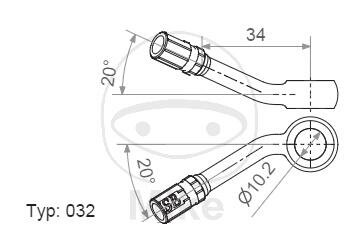 Ringfitting Vario Typ 032 10 mm 20°/20° gold