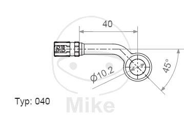 Ringfitting Vario Typ 040 10 mm 45° S gold