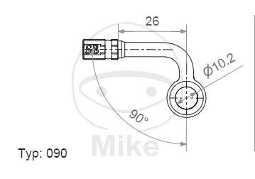 Ringfitting Vario Typ 090 10 mm 90° S schwarz