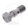 Banjo bolt double M10 x 1.25 stainless steel silver