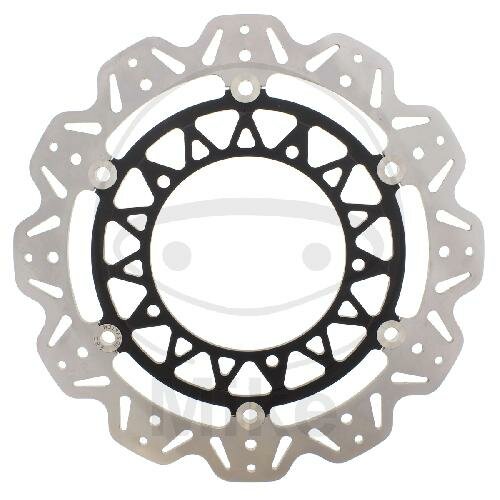 Brake disc VEE EBC black for Yamaha MT-10 YZF-R1 1000 YZF-R6 600