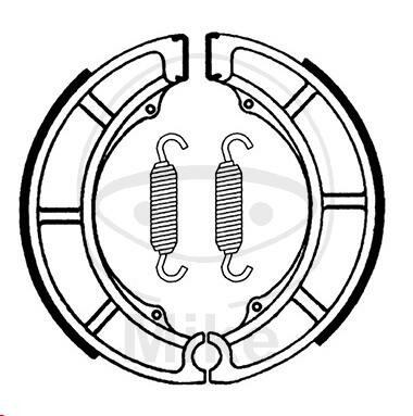 Mâchoires de frein avec ressort pour Suzuki GT 750 73-79 LT-F 300 500 00-02