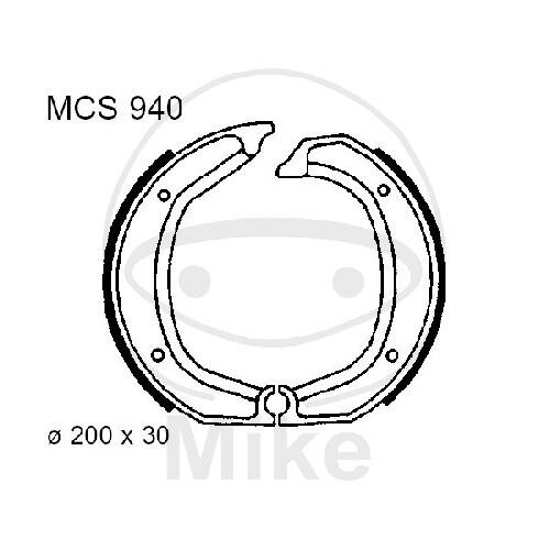 Brake shoes without spring for BMW R 45 50 60 65 75 80 90 100