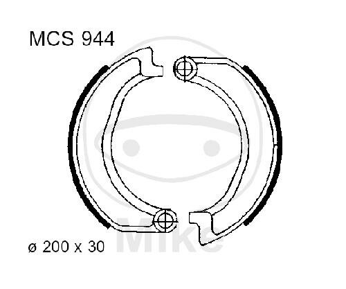 Mâchoires de frein sans ressort pour BMW R 50 60 75 69-76