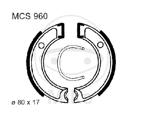 Bremsbacken ohne Feder für Yamaha CA PW 50 Salient 82-20