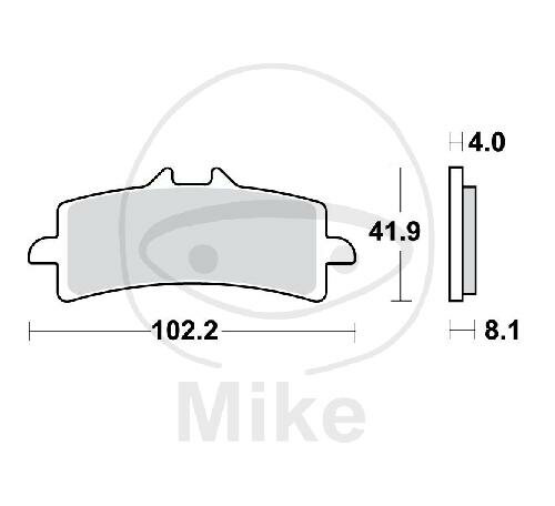 TRW Brake pad set sinter front MCB858SV