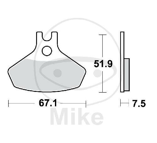 TRW Brake pad set Sinter SI MCB859SI