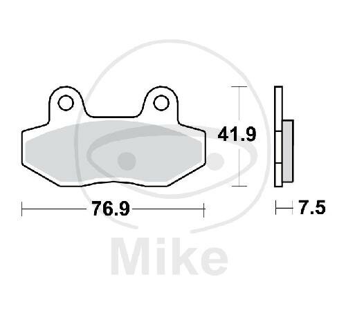 Set di pastiglie freno TRW sinterizzate anteriori MCB822SV