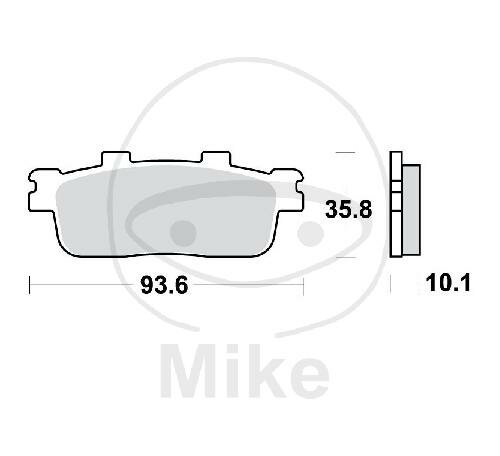 TRW brake pads standard MCB800