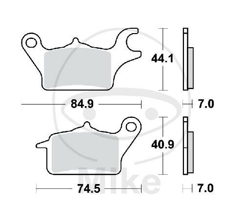 TRW Plaquettes de frein standard MCB872