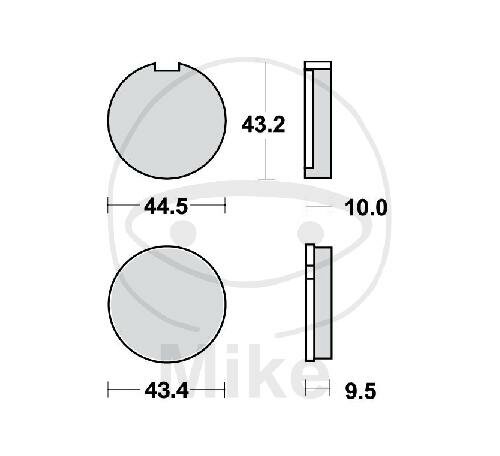 TRW Plaquettes de frein standard MCB91