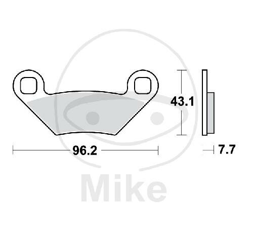 TRW Brake pad set Sinter SI MCB855SI