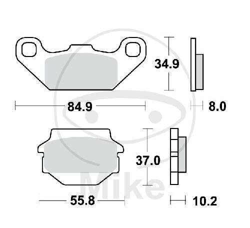 TRW Brake pad set Sinter SI MCB560SI