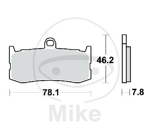 TWR Brake Pad Set Carbon CRQ MCB816CRQ