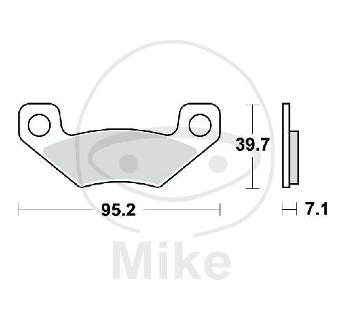 TRW Brake pad set Sinter SI MCB860SI