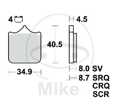 TRW Juego de pastillas de freno Sinter Carbon Racing SCR MCB829SCR