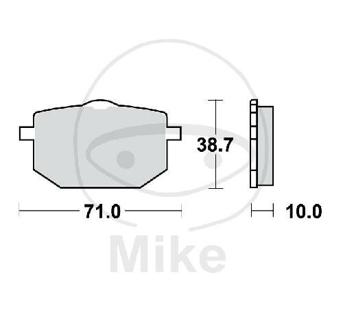 TRW Brake pad set sinter front MCB568SV