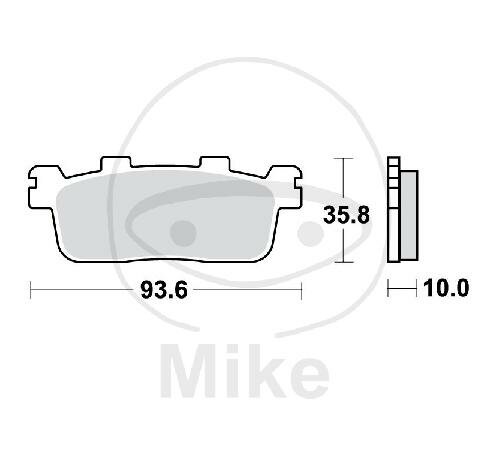 TRW brake pads standard MCB821