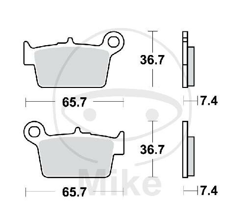 Pastiglie freno TRW Standard MCB820